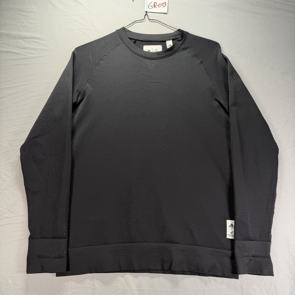 Adidas X Reigning Champ Sweatshirt Men Medium Solid Black Crewneck Sweater Shirt